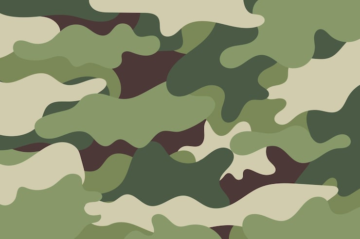 Vector Gratis latar belakang hijau kamuflase tentara