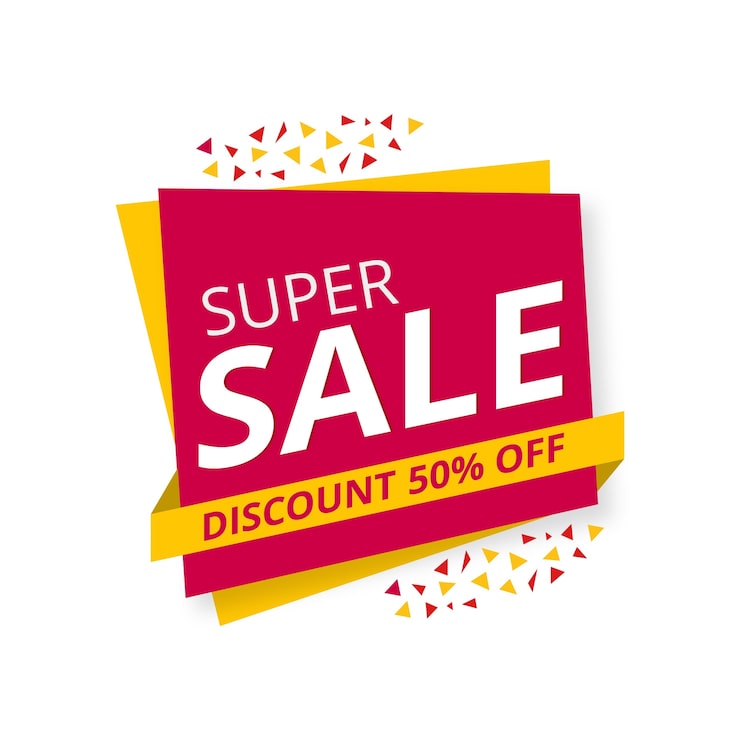 Vector Gratis latar belakang penawaran super