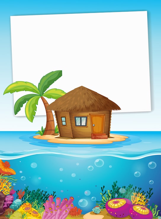 Vector Gratis lautan dan tanda
