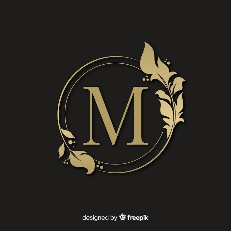 Vector Gratis logo elegan keemasan dengan bingkai