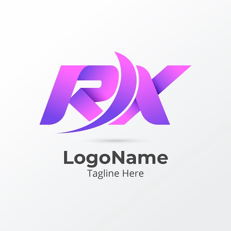 Vector Gratis logo gradien rx atau xr