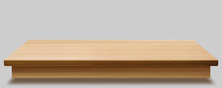 Vector Gratis permukaan meja kayu dengan tekstur kayu alami