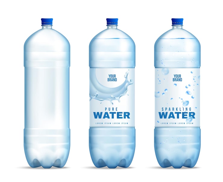 Vector Gratis set mockup botol air minum