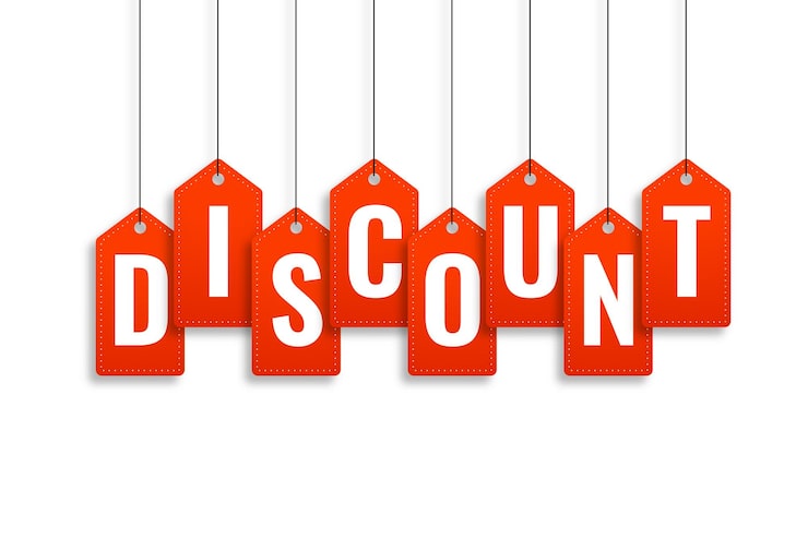 Vector Gratis spanduk diskon kreatif dalam gaya label gantung