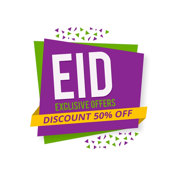 Vector Gratis spanduk penjualan idul fitri modern