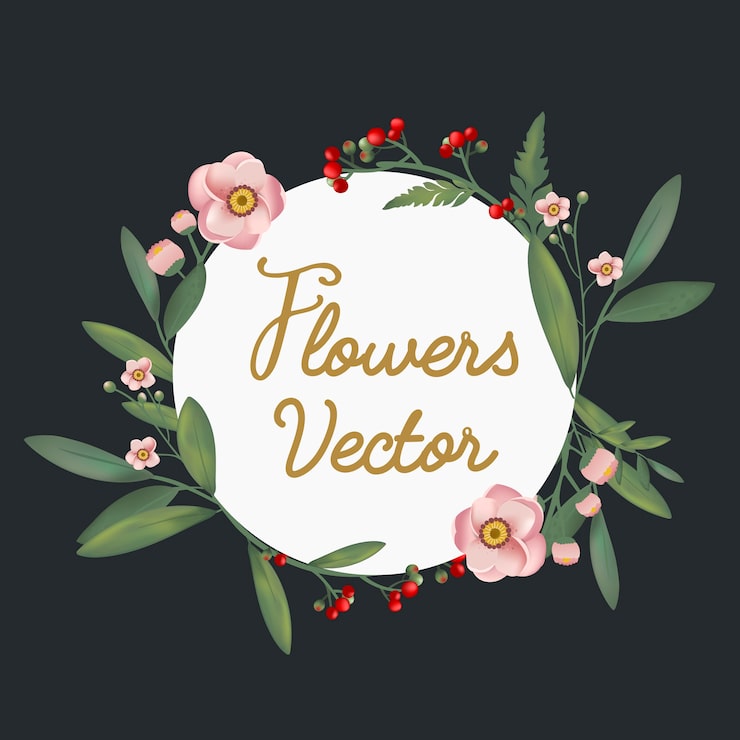 Vector Gratis templat bunga