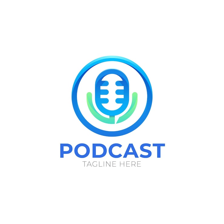 Vector Gratis templat logo podcast detail