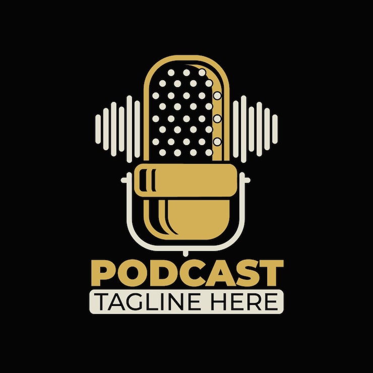 Vector Gratis templat logo podcast detail