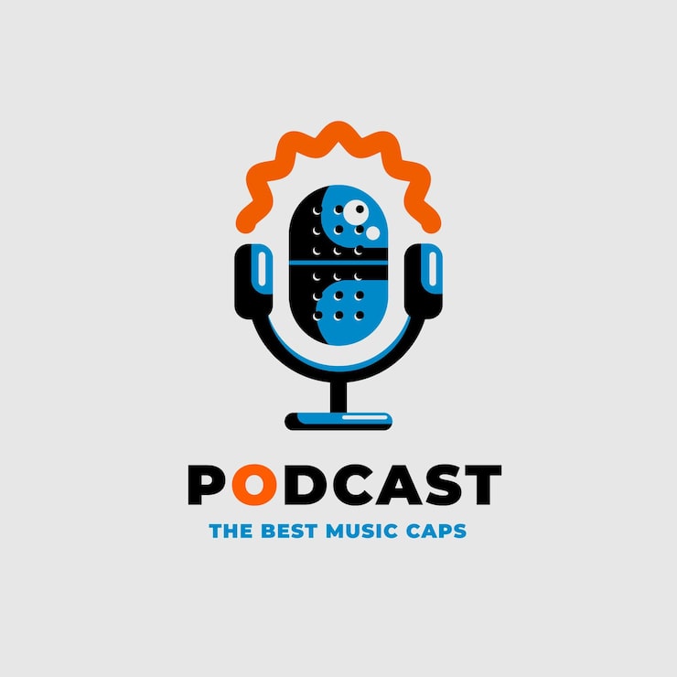 Vector Gratis templat logo podcast detail