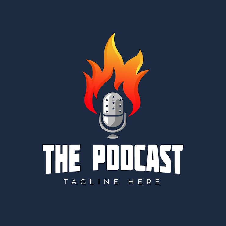 Vector Gratis templat logo podcast detail