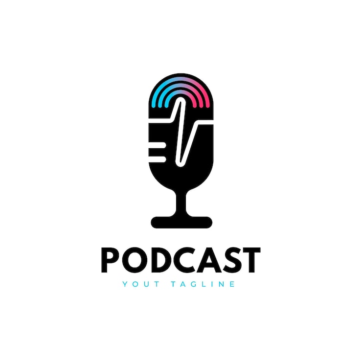 Vector Gratis templat logo podcast detail