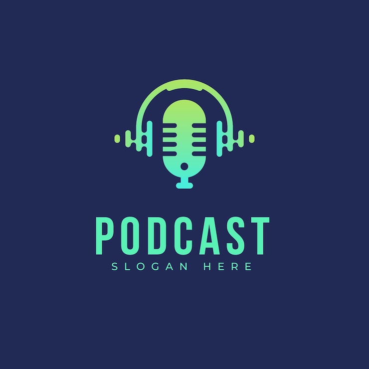 Vector Gratis templat logo podcast detail
