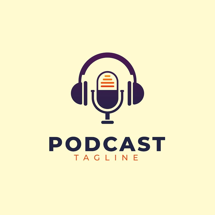 Vector Gratis templat logo podcast detail