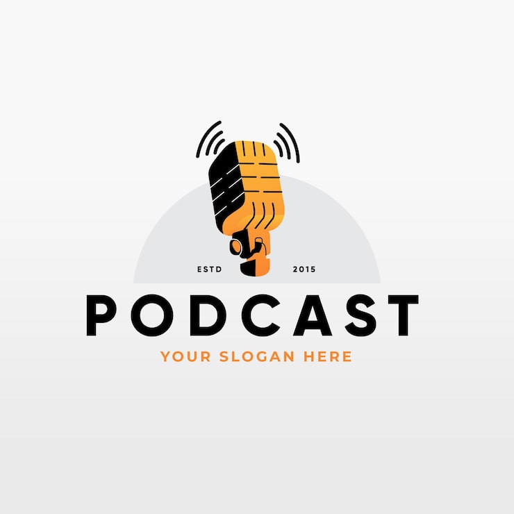 Vector Gratis templat logo podcast detail