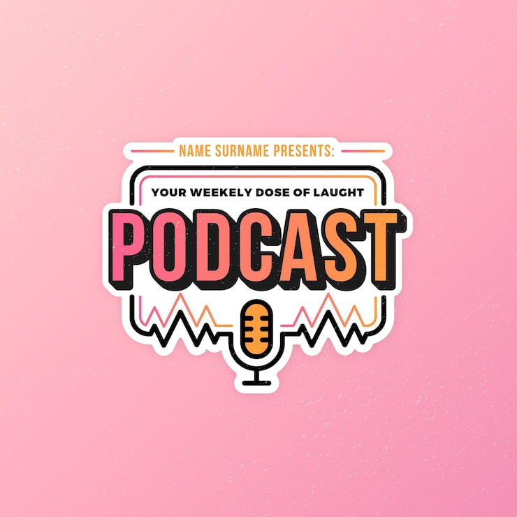 Vector Gratis templat logo podcast detail
