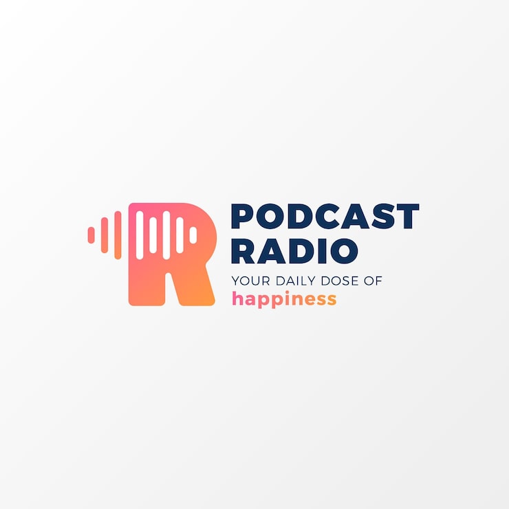 Vector Gratis templat logo podcast detail