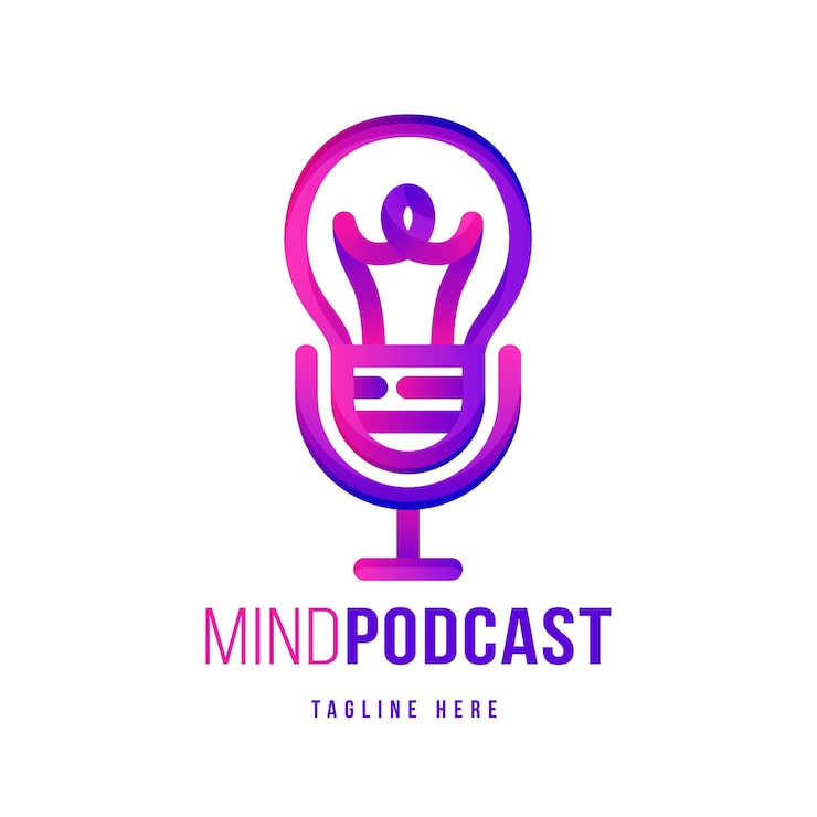 Vector Gratis templat logo podcast detail