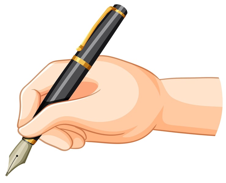 Vector Gratis tulisan tangan manusia terisolasi