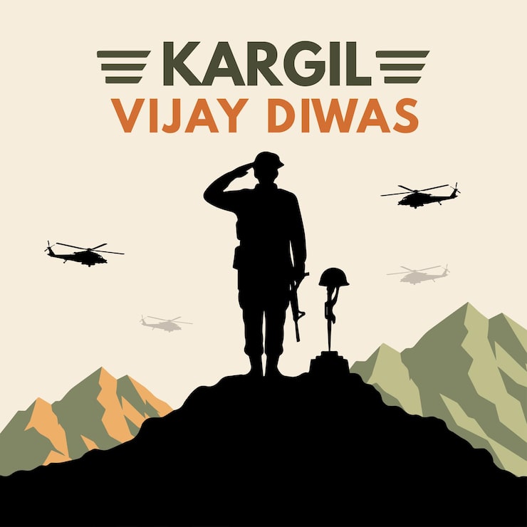 Vector Gratis unggahan desain ilustrasi kargil vijay diwas