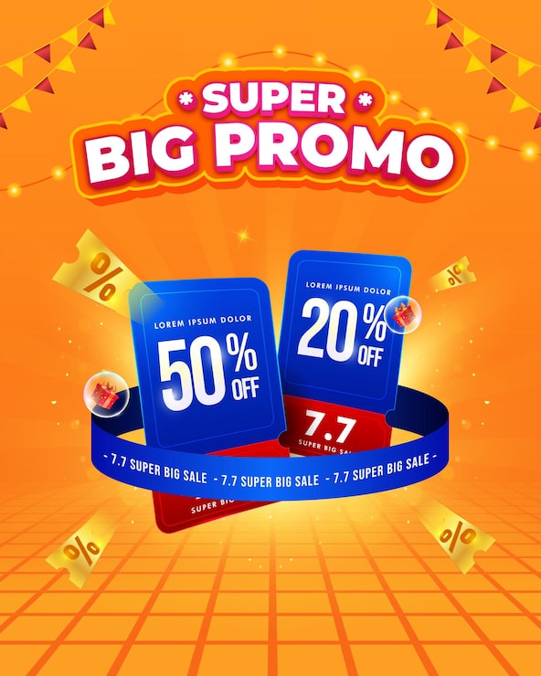 Vector 77 templat spanduk acara promosi diskon obral besar dan posting media sosial