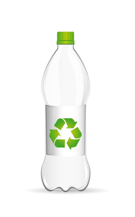 Vector botol daur ulang