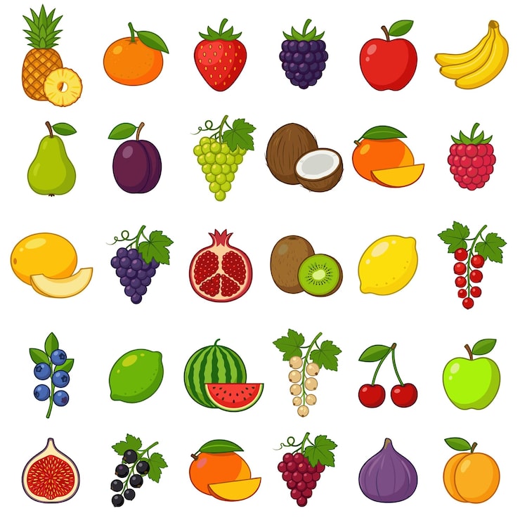 Vector koleksi buah-buahan