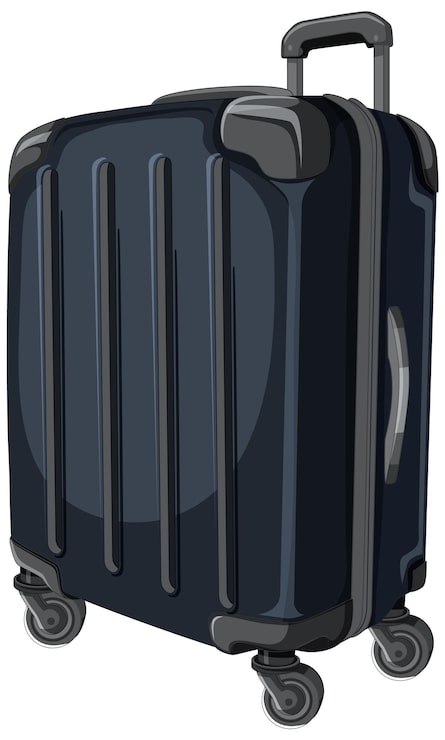 Vector koper bagasi bergulir modern