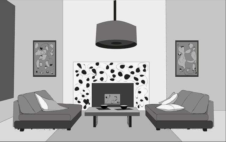 Vector ruang keluarga
