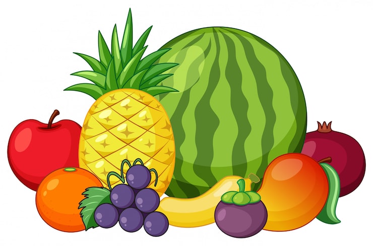 Vector set buah campur