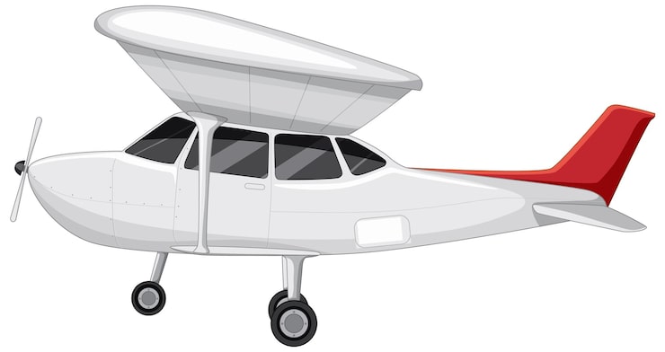 Kostenlose Vektor auftrieb eines flugzeugs