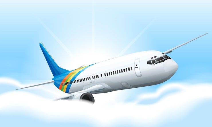 Kostenlose Vektor ein flugzeug