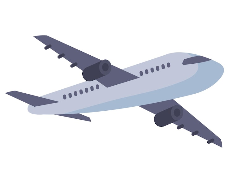 Kostenlose Vektor flugzeug fliegende reise-illustration-symbol