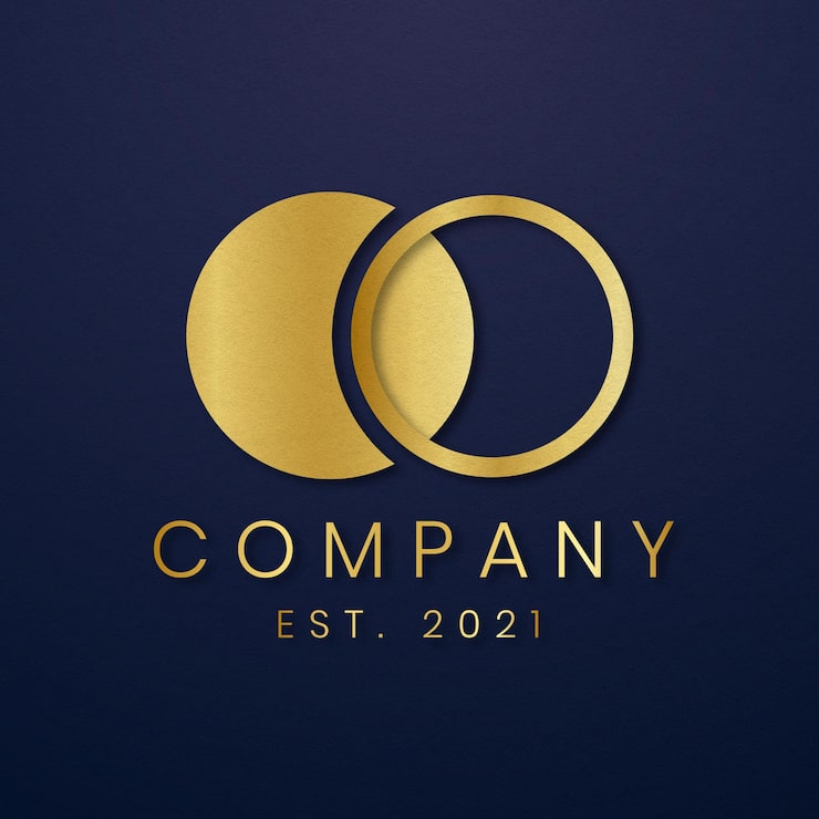 Kostenlose Vektor luxus-business-logo-gold-symbol