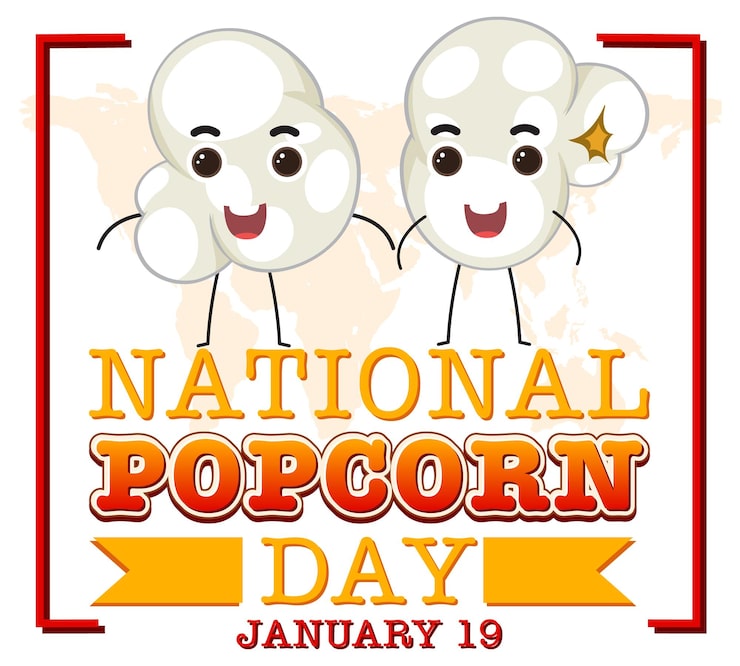 Kostenlose Vektor nationaler popcorn-tag-logo-banner