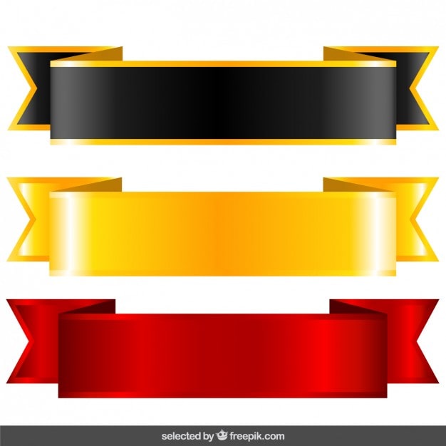 Kostenlose Vektor schwarz, gold und rot etiketten