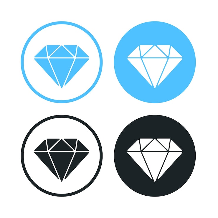 Kostenlose Vektor set mit diamantkreisen
