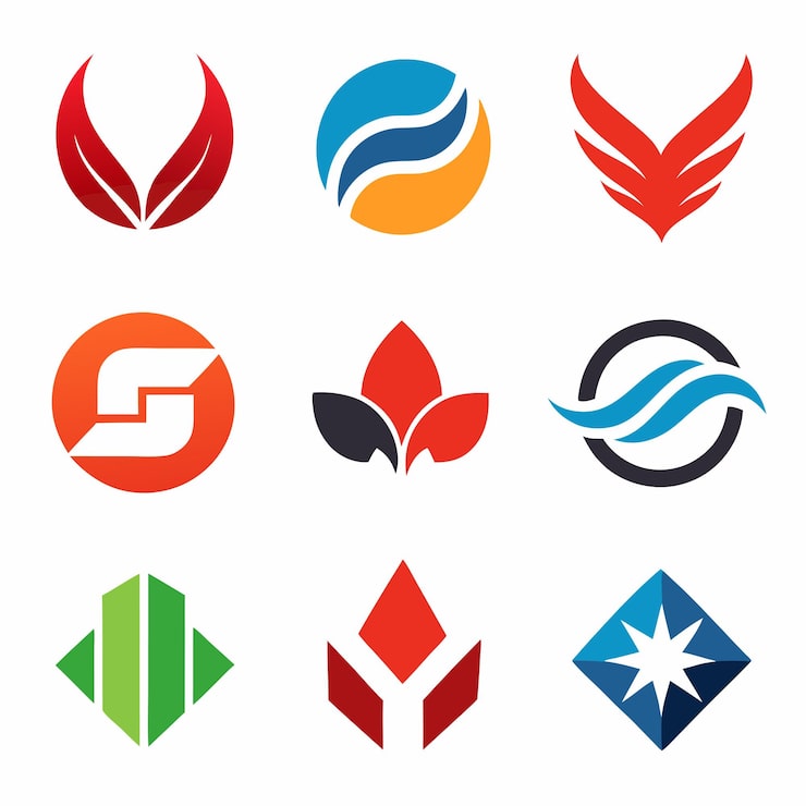 Vektor eine sammlung von logos, darunter ein logo mit dem buchstaben s