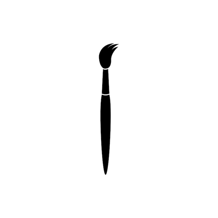 Vektor pinselwerkzeug-logo
