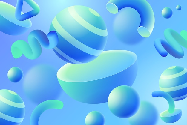Realistischer abstrakter 3D-Hintergrund