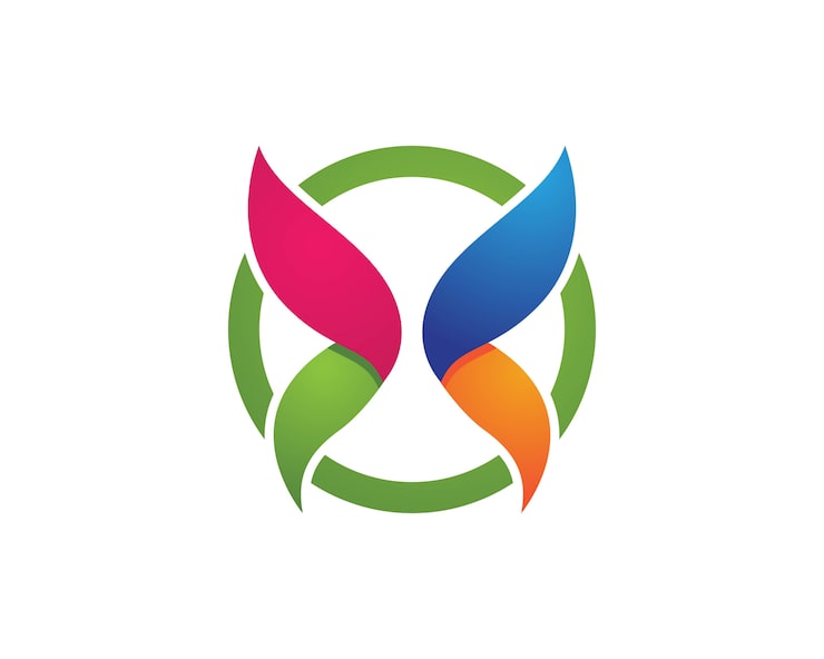 Vektor schmetterlingslogosymbole