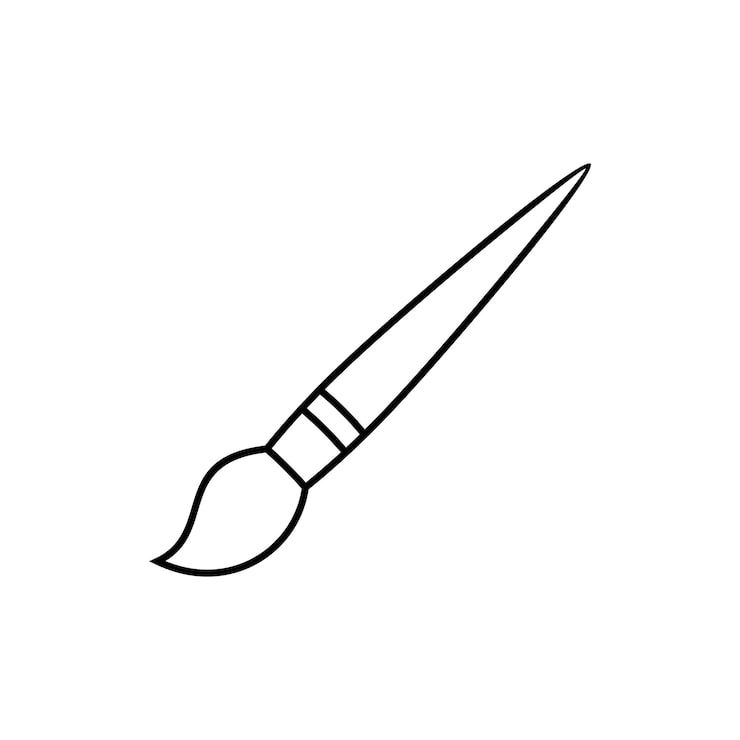 Vektor vektorvorlage für pinselsymbole