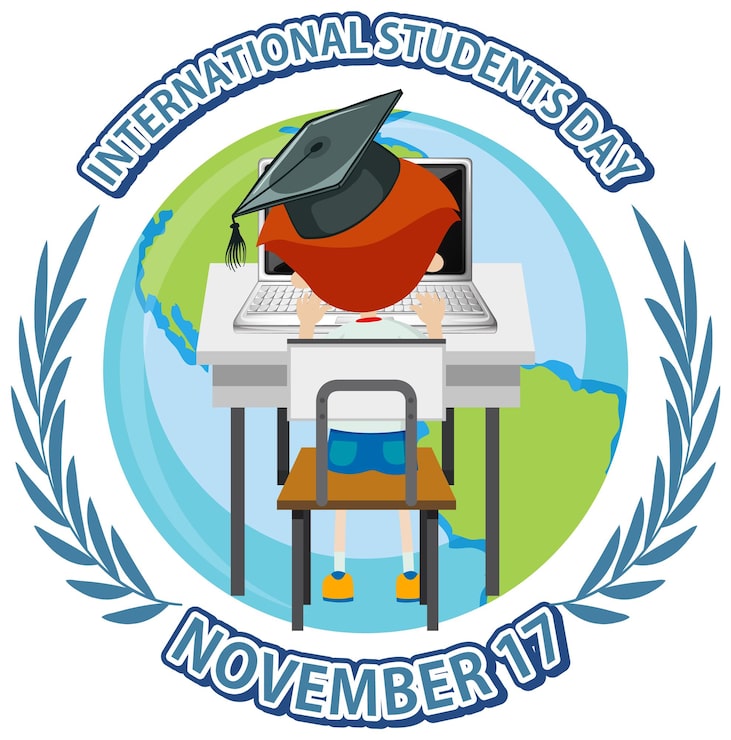 Zdarma Vektor návrh banneru ke dni mezinárodních studentů