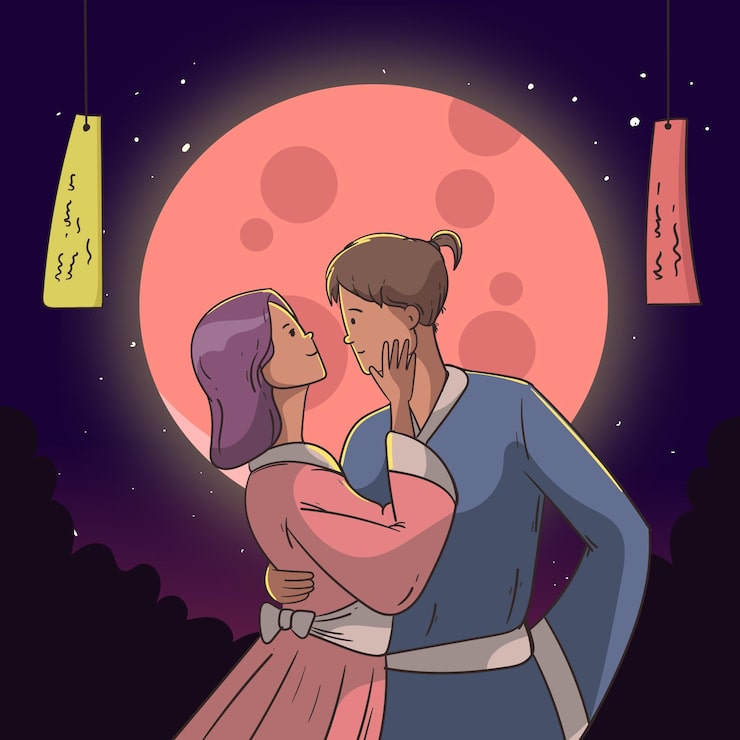Zdarma Vektor ručně kreslená ilustrace tanabata
