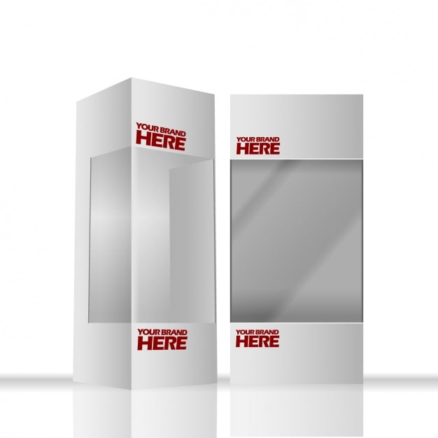 Vetor grátis caixa em branco, mockup