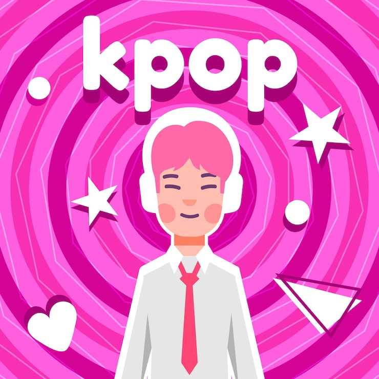 Vetor grátis conceito de música k-pop