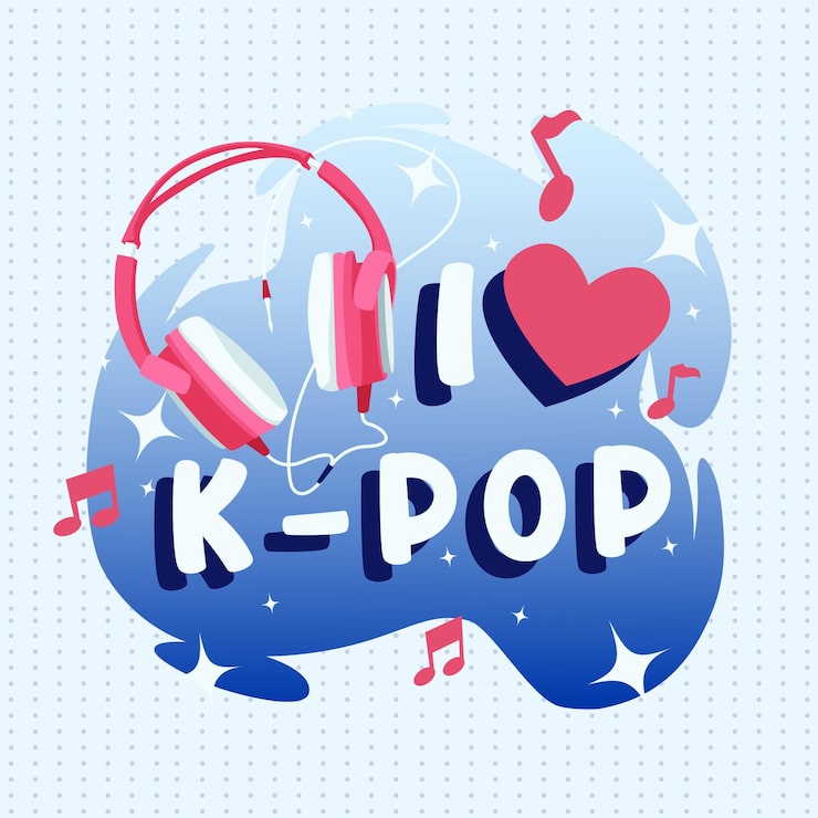 Vetor grátis conceito de música k-pop