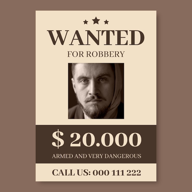Vetor grátis desenho de modelo de cartaz desejado