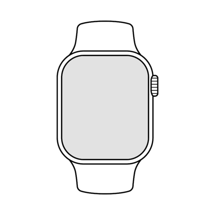 Vetor grátis esboço do relógio inteligente para design de interface do usuário ux