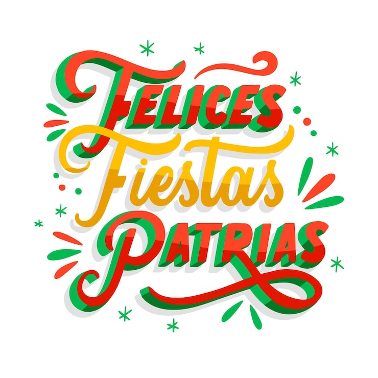 Vetor grátis felices fiestas patrias