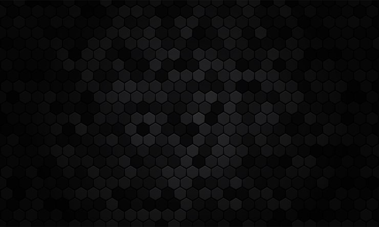 Vetor grátis hexágono de fundo abstrato textura preta